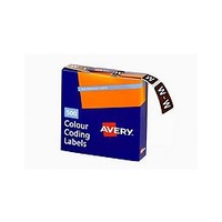 AVERY 43223 W SIDE TAB COLOUR CODING LABELS BROWN PACK 500