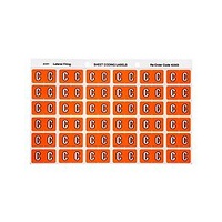 AVERY 43303 C SIDE TAB COLOUR CODING LABELS ORANGE PACK 180