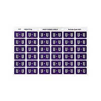 AVERY 43321 U SIDE TAB COLOUR CODING LABELS PURPLE PACK 180