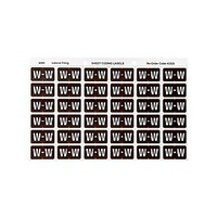 AVERY 43323 W SIDE TAB COLOUR CODING LABELS BROWN  PACK 180