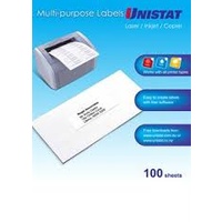 UNISTAT 38965 MULTIPURPOSE LABEL DL65 38.1 x 21.2mm PACK 100