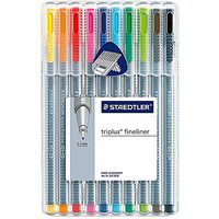 STAEDTLER 334 SB10 TRIPLUS FINELINER WALLET 10