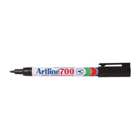 ARTLINE 700 PERMANENT MARKER FINE 0.7mm BLACK BOX 12