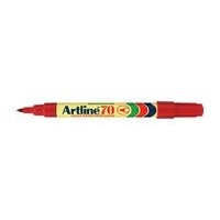 ARTLINE 70 PERMANENT MARKER FINE BULLET 1.5mm RED BOX 12