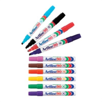 ARTLINE 90 PERMANENT MARKER CHISEL 2-5mm ASSORTED BOX 12