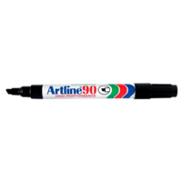 ARTLINE 90 PERMANENT MARKER CHISEL 2-5mm BLACK BOX 12