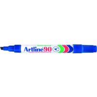 ARTLINE 90 PERMANENT MARKER CHISEL 2-5mm BLUE BOX 12