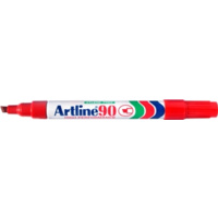 ARTLINE 90 PERMANENT MARKER CHISEL 2-5mm RED BOX 12