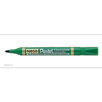 PENTEL N850 PERMANENT MARKER BULLET GREEN BOX 12