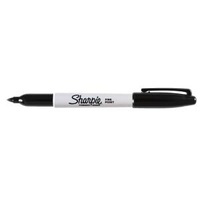 SHARPIE S30001/51 PERMANENT MARKER FINE 1.0mm BLACK BOX 12