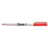 SHARPIE S37002 PERMANENT MARKER ULTRA FINE 0.3MM RED BOX 12