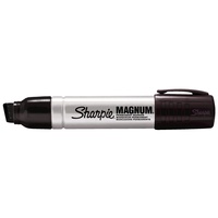SHARPIE S44001 PRO MAGNUM PERMANENT MARKER CHISEL BLACK BOX 12