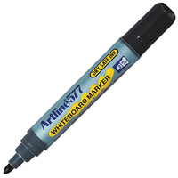 ARTLINE 577 DRY SAFE WHITEBOARD MARKER BULLET 2.0mm BLACK BOX 12