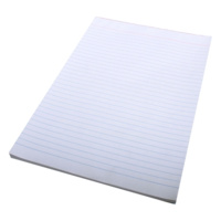 QUILL A4 SUPER BOND RULED PAD 60gsm 100 LEAF WHITE PACK 10