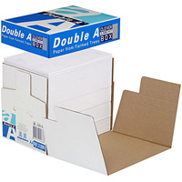 DOUBLE A  A4 COPY PAPER 80gsm WHITE CLEVER BOX 2500 SHEETS 
