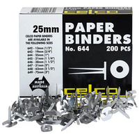 CELCO PAPER BINDERS 25mm BOX 200