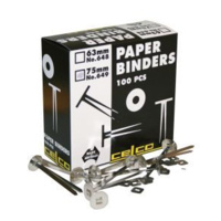 CELCO PAPER BINDERS 63mm BOX 100