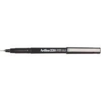 ARTLINE 220 SUPERFINE FINELINER 0.2mm BLACK BOX 12