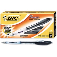 BIC ATLANTIS RETRACTABLE BLACK BOX 12