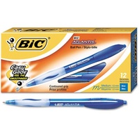 BIC ATLANTIS RETRACTABLE BLUE BOX 12