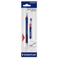 STAEDTLER 775 05 MARSMICRO PRO MECHANICAL PENCIL 0.5mm BUNDLE WITH LEADS 0.5HB