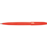 PENTEL S520 SIGN PEN MEDIUM 0.8mm RED BOX 12