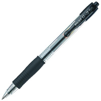 PILOT G2 RETRACTABLE GEL INK PEN 0.5mm EXTRA FINE BLACK BOX 12