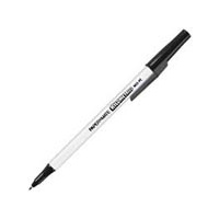 PAPERMATE KILOMETRICO BALLPOINT PENS MEDIUM BLACK BOX 12