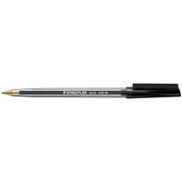 STAEDTLER 430 M-9 STICK BALLPEN MEDIUM BLACK BOX 10