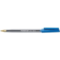 STAEDTLER 430 M-3 STICK BALLPEN MEDIUM BLUE BOX 10