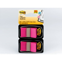 3M 680-BP2 POST IT FLAGS BRIGHT PINK TWIN PACK 100