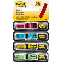 3M 684-SH POST IT FLAG ASSORTED SIGN HERE P120