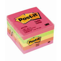 3M 654-5AN POST IT NOTES 73x73mm ASSORTED NEON PACK 5
