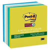 3M 654-5BB POST IT NOTES 73x73mm BORA BORA PACK 5