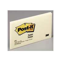 3M 655Y POST IT NOTE 73x123mmYELLOW PACK 12