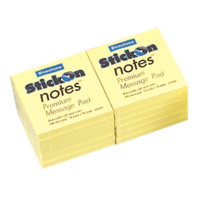 BEAUTONE PREMIUM STICK ON NOTES  75x75mm PACK 12