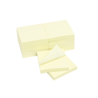MARBIG ENVIRO NOTES YELLOW 75x75mm PACK 12