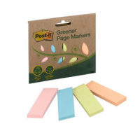 3M 671-4RP-A POST-IT GREENER PAGE MARKERS 25x76mm PINK, BLUE, GREEN, ORANGE 50