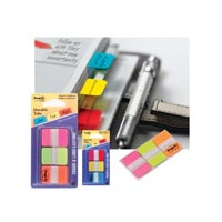 3M 686-PGO POST IT DURABLE TABS 3 COLOURS PINK GREEN ORANGE PACK 66