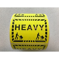MOO LABELS HEAVY FLURO YELLOW 75x98mm ROLL 1000