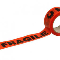 FRAGILE FLURO TAPE 48mm x 100m 