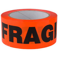 FRAGILE FLURO PVC TAPE 48mm x 66m