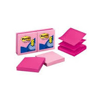 3M R330 6PNK POST IT RECYCLED POP UP NOTES 73x73mm MARSEILLE PINK PACK 6