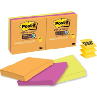 3M R330 6SSUC SUPER STICKY POP UP NOTES 73x73mm RIO DE JANIERO PACK 6