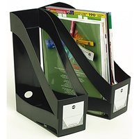 MARBIG ENVIRO MAGAZINE HOLDER STACKING BLACK