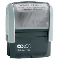 COLOP P30 PRINTER SELF INKING CUSTOM MADE STAMP 47x18mm