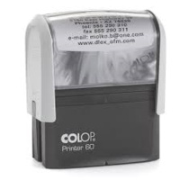 COLOP P60 PRINTER SELF INKING CUSTOM MADE STAMP 76x37mm
