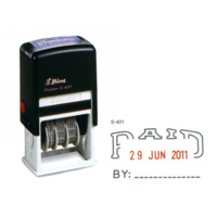 SHINY SELF INKING DATER S401 PAID 2 COLOUR