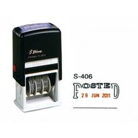 SHINY SELF INKING DATER S406 POSTED 2 COLOUR