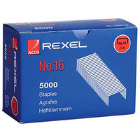 REXEL NO 16 24/6mm STAPLES BOX 5000
